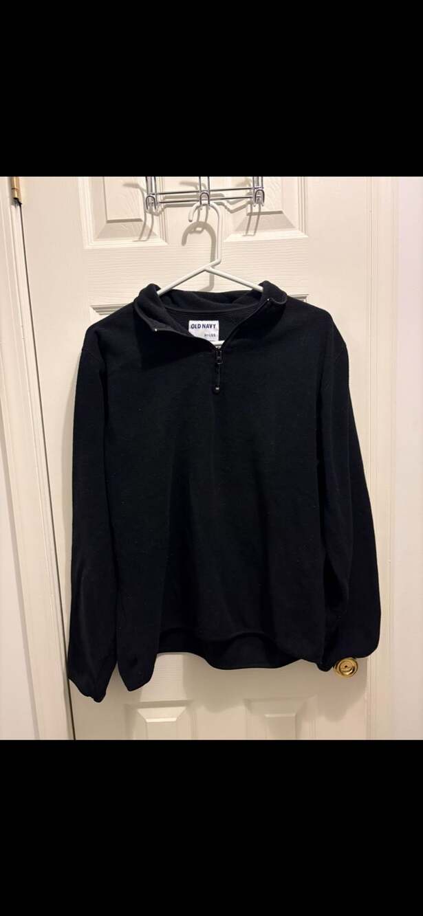 Old Navy Fleece Half Zip Pullover Size L Black